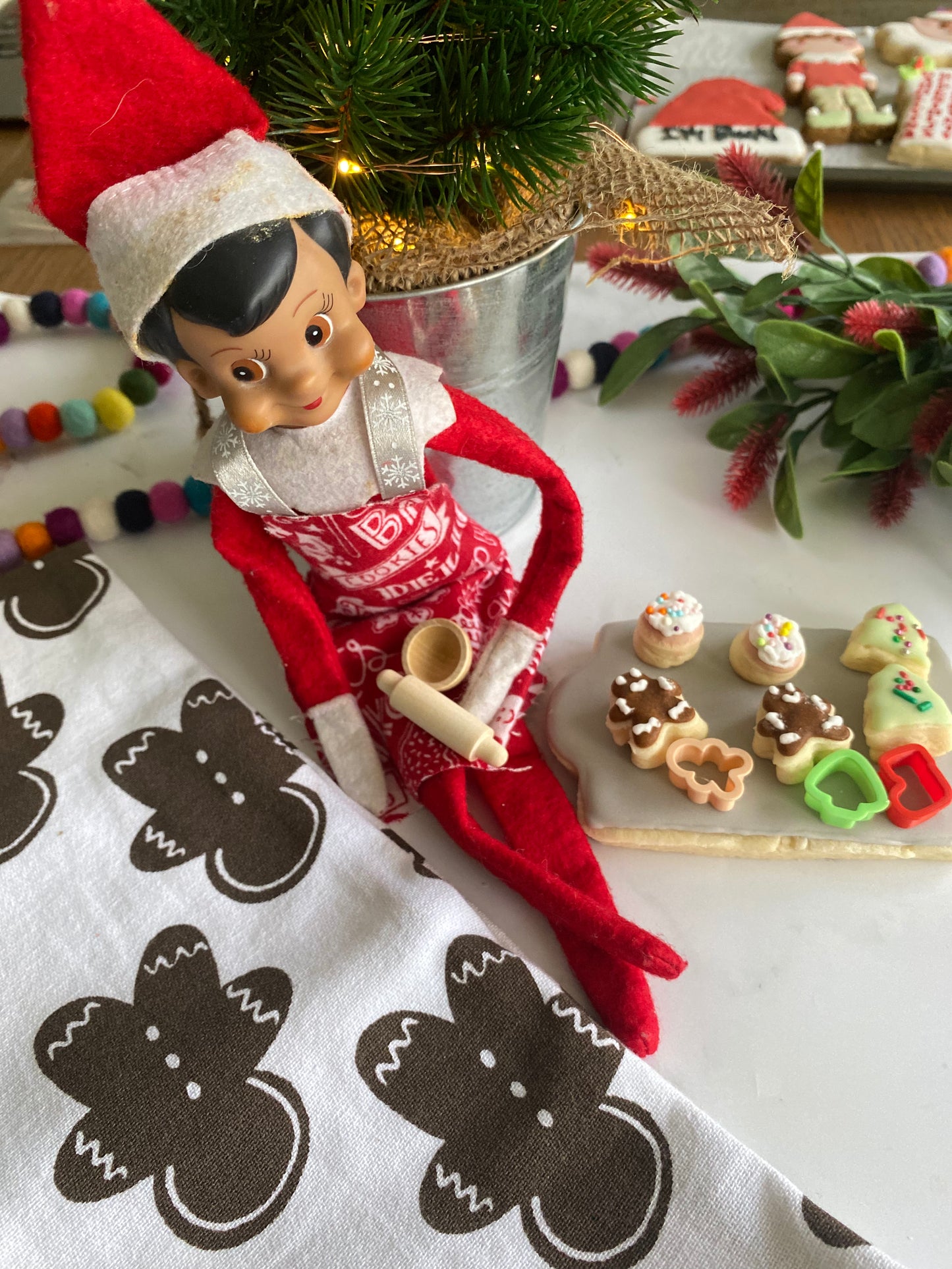 "I'm Back" Elf cookie and cookie activity box
