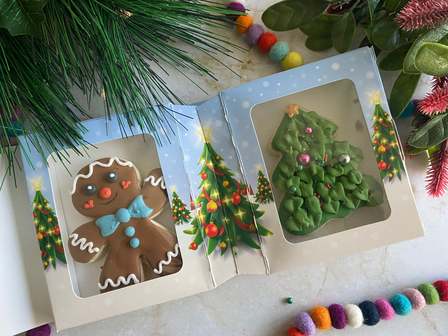 Season's Greetings Two-Cookie Activity Box