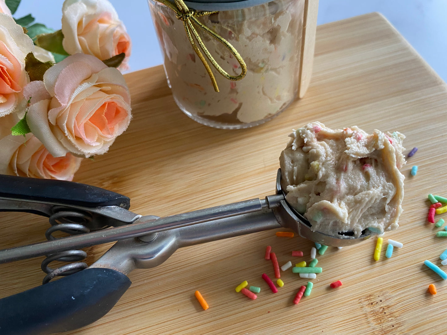 Funfetti Cookie Dough for one