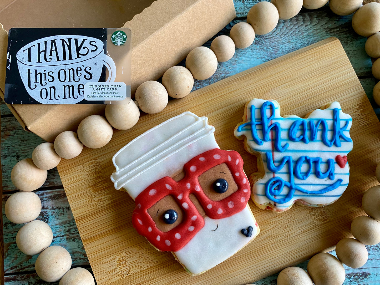 Thank you Coffee cup and plaque