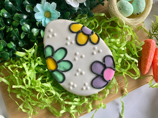 Large egg with flower