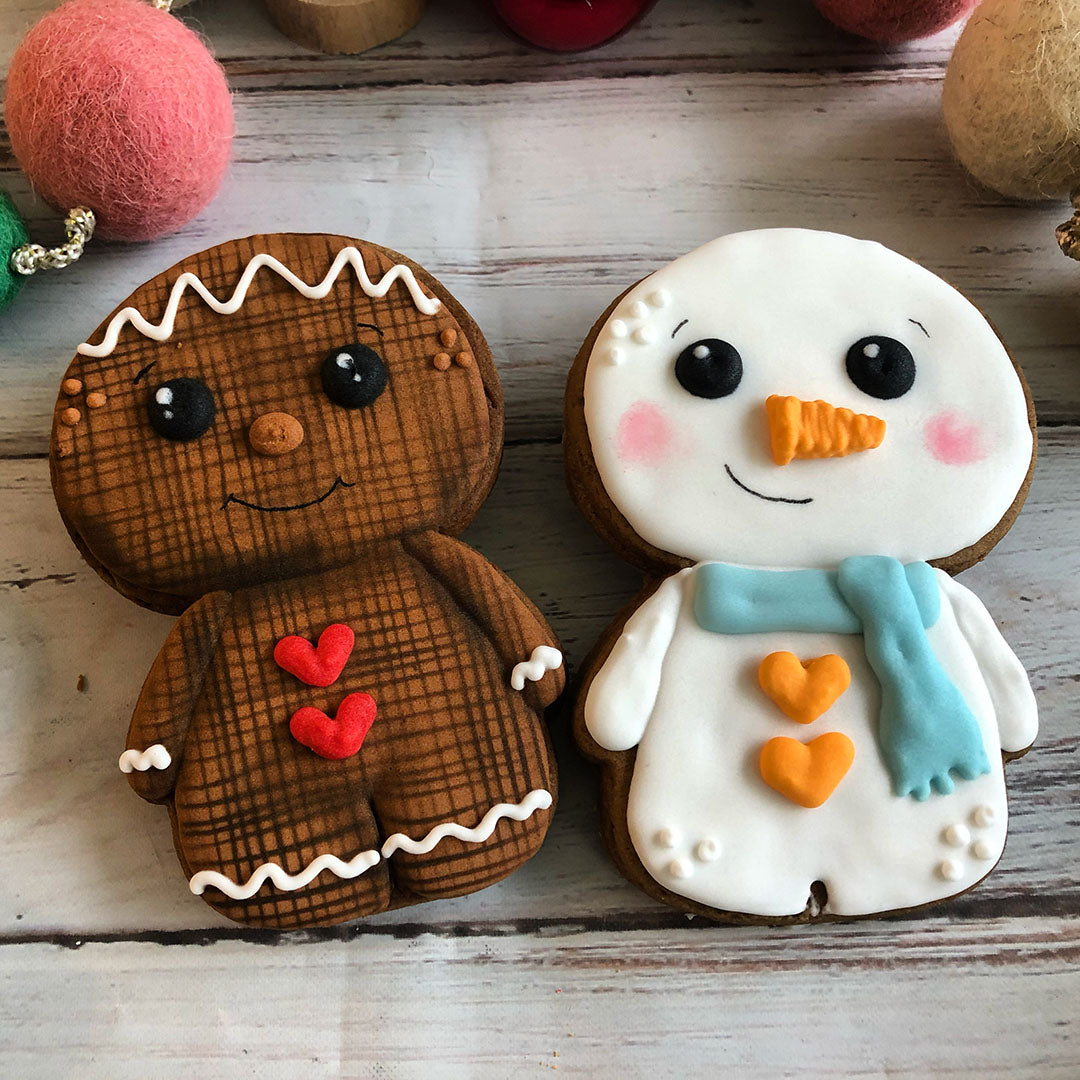 Gingerbread and Snowman Duo