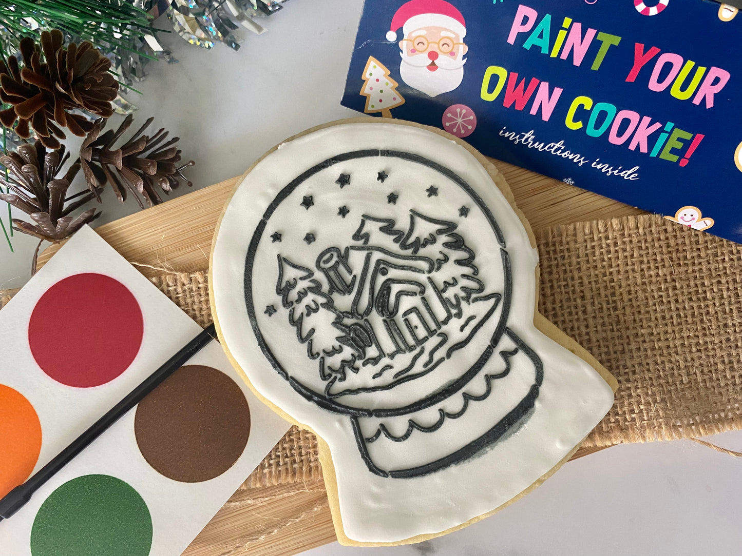 SnowGlobe paint a cookie