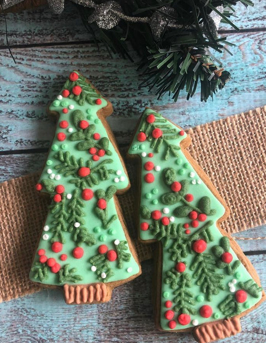 Thin Festive Christmas Tree Cookie